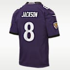 Lamar Jackson Baltimore Ravens Big Kids' Game Jersey
