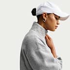 Sudadera oversized con cierre de 1/4 para mujer Nike Studio Fleece Heavyweight Plush