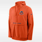 Chicago Bears Rivalries Collection Sideline Anorak Men's Nike NFL 1/2-Zip Hooded Jacket