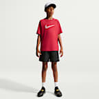 Κοντομάνικη αθλητική μπλούζα Dri-FIT Nike Multi για μεγάλα αγόρια