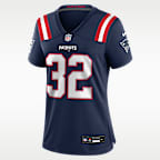Jersey Nike de la NFL Game para mujer TreVeyon Henderson New England Patriots
