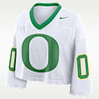 Jersey universitario Nike Dri-FIT cropped para mujer Oregon Logo