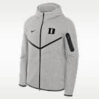 Chamarra universitaria Nike con gorro de cierre completo para hombre Duke Tech Fleece
