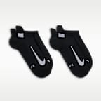 Nike Multiplier Running No-Show Socks (2 Pairs)