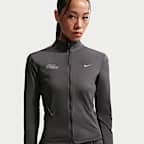 ナイキ スウィフト ウィメンズ Dri-FIT フルジップ ミッドレイヤー ランニングトップ