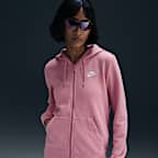 Sudadera con gorro de cierre completo para mujer Nike Sportswear Club Fleece