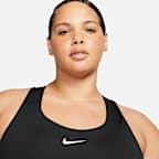 Camiseta de tirantes con bra deportivo con almohadilla de media sujeción para mujer (talla grande) Nike Swoosh
