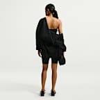 Damska bluza z kapturem o kroju oversize z zamkiem na całej długości Nike Studio Fleece Medium Weight