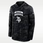 Minnesota Vikings Salute to Service Sideline Men's Nike Dri-FIT NFL Long-Sleeve Hooded Top