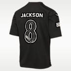 Lamar Jackson Baltimore Ravens Salute to Service Big Kids' Nike NFL Game Jersey