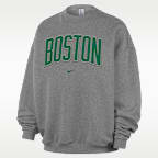 Sudadera de cuello redondo de tejido Fleece para hombre Boston Celtics Standard Issue