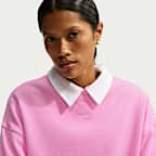 Nike Studio Fleece Medium Weight Women's Oversized Cropped Crew