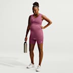 Nike (M) One Women's Dri-FIT High-Waisted 8" Biker Shorts With Pockets (Maternity)