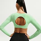 Nike Zenvy Women's Light-Support Padded Long-Sleeve Sports Bra