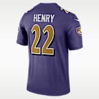 Jersey Nike Dri-FIT de la NFL Legend para hombre Derrick Henry Baltimore Ravens
