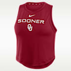 Oklahoma One Women's Nike Dri-Fit Cropped Tank Top