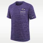 Baltimore Ravens Sideline Team Issue Velocity Big Kids' Nike Dri-FIT NFL T-Shirt