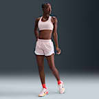 Shorts de correr Dri-FIT de tiro medio con forro de ropa interior para mujer Nike Tempo