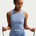 Camiseta de tirantes Dri-FIT cropped para mujer Nike One Fitted