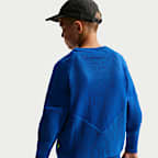 Suéter de cuello redondo para niños talla grande Nike Sportswear