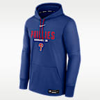 Philadelphia Phillies Authentic Collection Men's Nike Therma MLB Pullover Hoodie