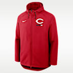 Cincinnati Reds Authentic Collection Men's Nike Therma-FIT MLB Full-Zip Hooded Jacket