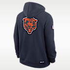 Chicago Bears Utility Player Sideline Men's Nike Dri-FIT NFL Full-Zip Hoodie