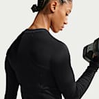 Nike Pro Sculpt Dri-FIT Longsleeve mit 1/4-Reißverschluss (Damen)