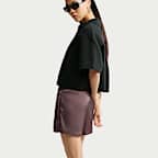 나이키 스포츠웨어 여성 루즈 핏 미드라이즈 새틴 쇼츠