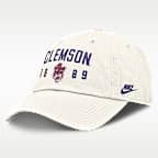 Clemson Natural Club Men's Nike College Adjustable Hat