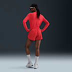 Shorts de correr Dri-FIT de tiro medio con forro de ropa interior para mujer Nike Tempo