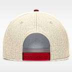 Gorra universitaria Nike ajustable para hombre Ohio State Primetime Rope 2-Tone Rise