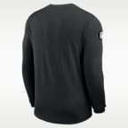 Playera de manga larga Nike Dri-FIT de la NFL para hombre New York Jets Sideline Coach