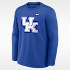 Kentucky Sideline Coaches Men's Nike Therma-FIT College Long-Sleeve T-Shirt