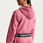 Nike Pro Fleece Big Kids' (Girls') Dri-FIT Full-Zip Hoodie
