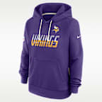 Minnesota Vikings Sideline Standard Issue Women's Nike Dri-FIT NFL Pullover Hoodie