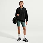 Sudadera de cuello redondo oversized para niña talla grande Nike Sportswear Studio