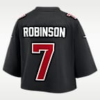 Bijan Robinson Atlanta Falcons Women's Nike NFL Cropped Tundra Game Jersey