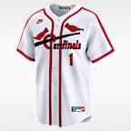 Ozzie Smith St. Louis Cardinals Cooperstown Men's Nike Dri-FIT ADV MLB Limited Jersey