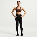 สปอร์ตบราผู้หญิงเสริมฟองน้ำ Nike Swoosh Medium Support