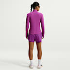 กางเกงวิ่งขาสั้นเอวสูงแบบ 2-in-1 ผู้หญิง Dri-FIT Nike Flow