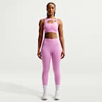 Leggings de cintura alta sin costura delantera de 7/8 para mujer Nike Universa