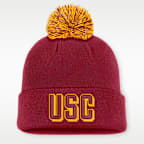 Gorro con dobladillo universitario Nike para hombre USC Peak