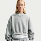 Nike Studio Fleece Medium Weight Women's Oversized Cropped Crew