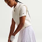 Nike Victory Dri-FIT tennisskjørt med mellomhøyt liv til dame