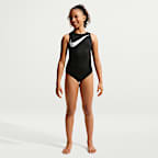 Leotardo Jordan Chiles Asymmetry para niños talla pequeña Nike Gymnastics
