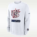 Sudadera de cuello redondo sin cierre Nike para hombre USA Baseball 2026 World Baseball Classic Complex Undefeated