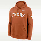 Sudadera con gorro sin cierre universitaria Nike para hombre Texas Sideline Club