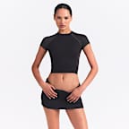 NikeSKIMS Matte Shine Mix Women's Short-Sleeve Crop Top