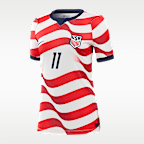 Jersey de futbol Nike Dri-FIT de Brenden Aaronson del USMNT local 2026 Stadium para mujer